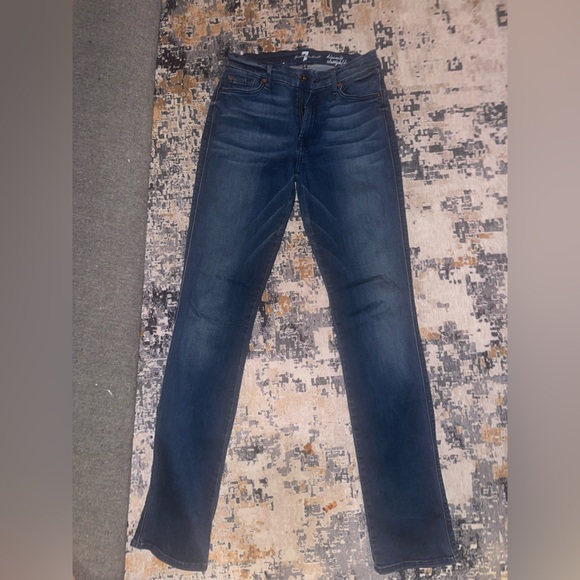 Women’s 7 for all man kind size 27  KIMMIE straight leg jeans! - Picture 2 of 4